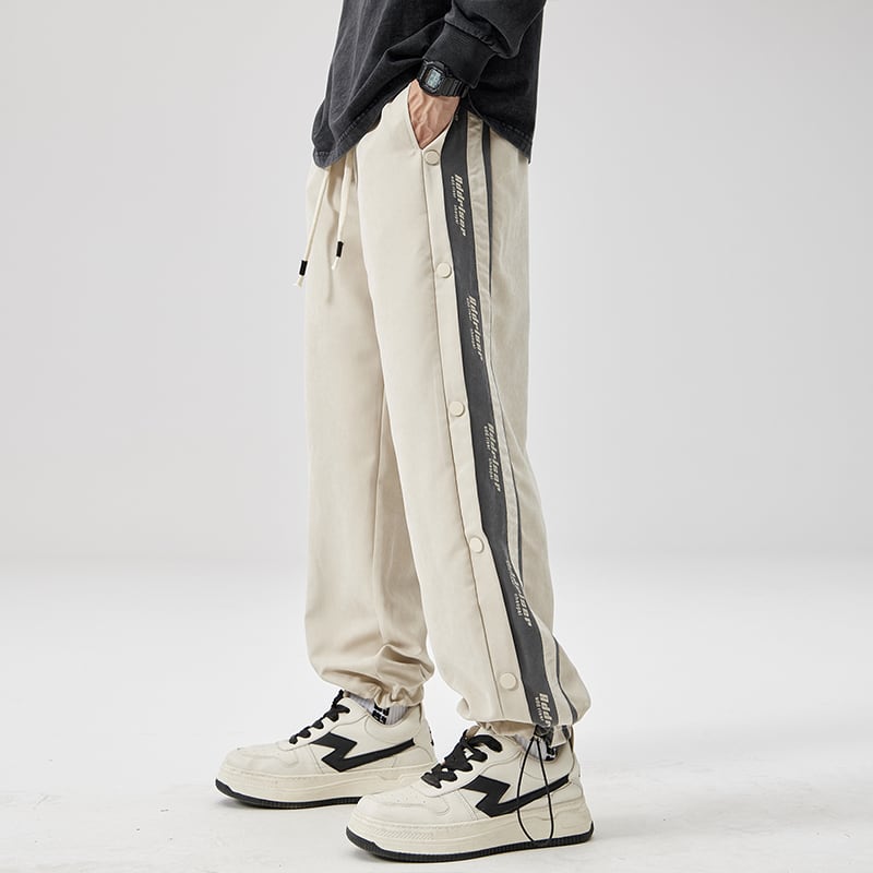 [Escaped Earth Series] ★Casual Pants★ 2color Bottoms Trousers Men's Unisex Men's Vertical Stripes Sports Style Simple