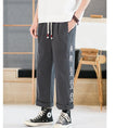 Load image into Gallery viewer, [TAOHUAYUAN Series]★China style trousers★ 3color bottoms trousers casual pants unisex men's large size fish nine-quarter length
