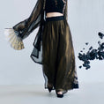 Load image into Gallery viewer, [Kyodo Series]★China style trousers★ Gaucho pants, dragon embroidery, unisex, couple clothes, men's wide pants, tulle, elastic waist
