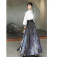 Load image into Gallery viewer, [Dust Smoke Cloud Dream---Picture Series]★China style skirt★Maki skirt, Chinese clothing, ink pattern, long length, original, cute, Hanfu skirt
