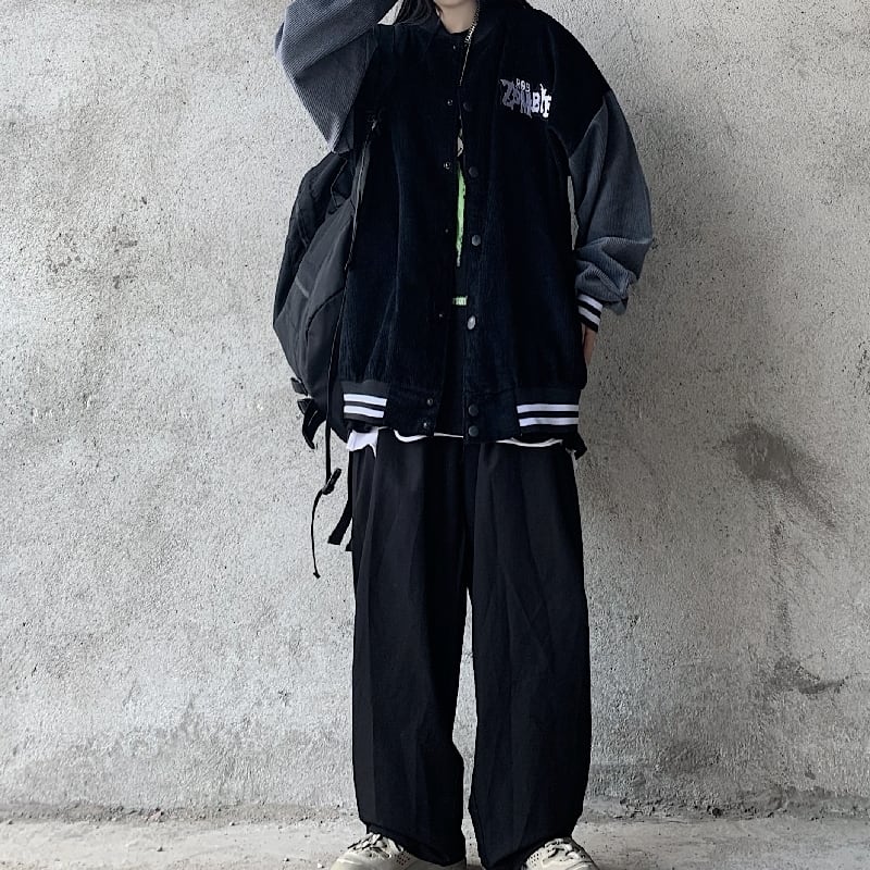 [Miyakoya Series] Jacket, Stadium Jacket, Sukajan, Unisex, Couple Clothes, Alphabet, Loose, ML