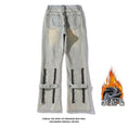 Load image into Gallery viewer, [BIGEMAN Series] ★Denim pants★ Brushed lining 2color bottoms pants unisex men's large size with design
