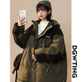 Load image into Gallery viewer, [Suikoishi Series] ★Winter Coat★ Cotton Coat Outerwear 3color Unisex Men's Color Scheme Khaki Green Black Gray
