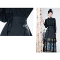 Load image into Gallery viewer, [Lou series]★China style skirt★Maki skirt bottoms Hanfu skirt black black long length
