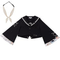 Load image into Gallery viewer, [Hanayu Poetry Series] ★China style setup★ Tops + skirt sailor suit JK style 2 piece set cute
