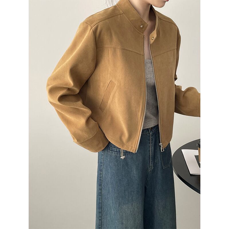 [Togawa Series] ★Outer★ 2color Jacket Short Length Simple Easy to Match Brown Navy ML