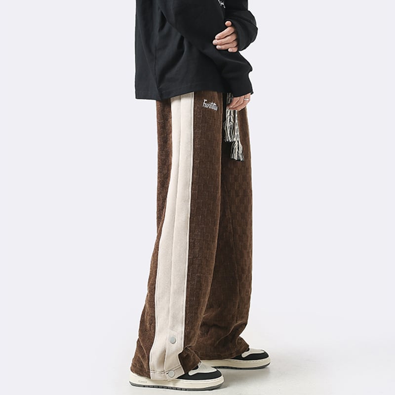 [Teijaku Series] ★Casual Pants★ 3color Bottoms Unisex Men's Corduroy Coffee Color Black Gray