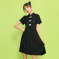 Load image into Gallery viewer, [JIUYUE series]★China style dress★ 2color short length girls' night out large size black black green green
