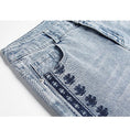 Load image into Gallery viewer, [REHUOJIALI Series] ★Denim Pants★ Embroidery Bottoms Trousers Women's Blue Blue Large Size
