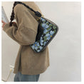 Load image into Gallery viewer, [HOTKISS Series] ★Bag★ Oil painting style floral pattern cute date commuting OL office switching black black
