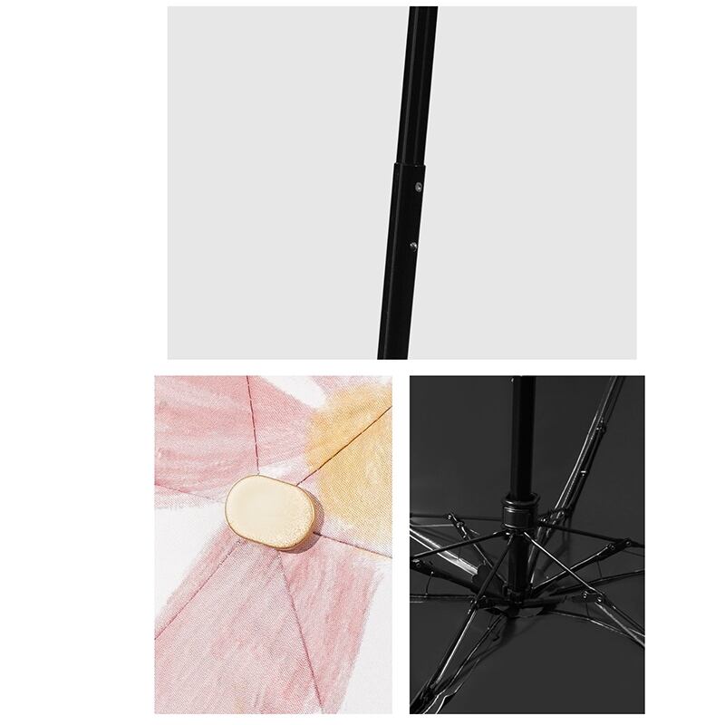 [QIANYU Series] ★Umbrella★ 3 types selectable, six ribs, rain and sunny, six-fold umbrella, dual use, manual, rainy season, rainproof soup, sun protection, floral pattern