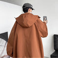 Load image into Gallery viewer, [YOULIN Series]★Jacket★ 3color Unisex Men's Large Size Casual with Hat Black Brown Red
