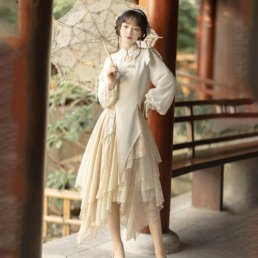 [Dust Smoke Cloud Dream Series]★Chinese style setup, single item order★ Tops or skirts, Chinese clothes, cute dress