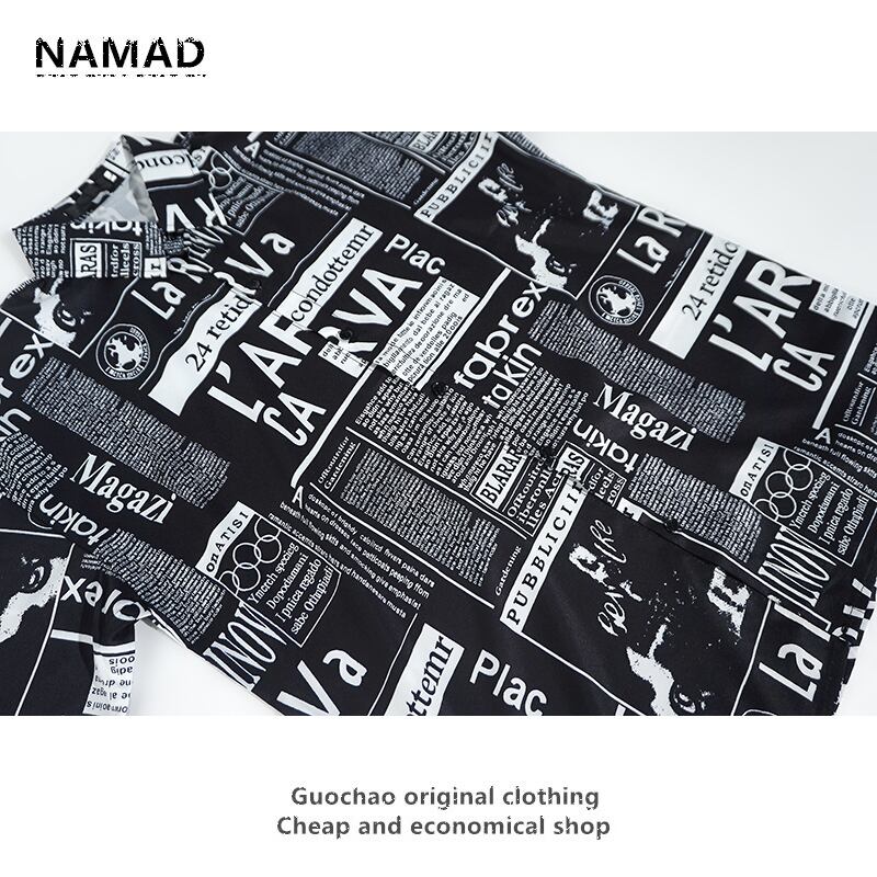 [NAMAD Series]★Setup★ 2color Hawaii Aloha Shirt Shirt + Shorts Unisex Thin