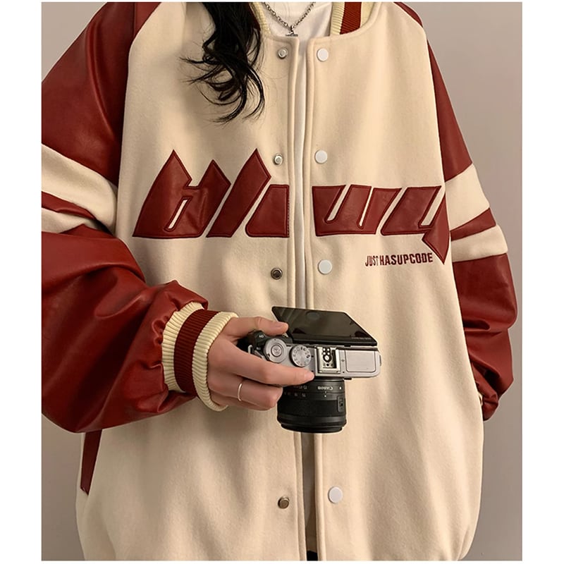 [CHAOMEICHEN Series] ★Stadium jacket★ Outerwear 3color Unisex Men's ML XL 2XL Sports style color scheme