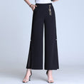 Load image into Gallery viewer, [Aooka Series] ★ Gaucho pants ★ Chiffon slit chiffon high waist slimming large size
