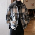 Load image into Gallery viewer, [Leonbinno Series]★Coat★ 2color Outerwear Unisex Men's Large Size Plaid Pattern
