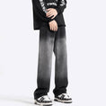 Load image into Gallery viewer, [BIGEMAN series] ★Denim pants★ Bottoms pants men's large size gradation black black
