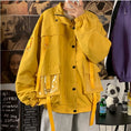 Load image into Gallery viewer, [Teiji series] ★Jacket★ 4color outerwear unisex men's black yellow white purple large size
