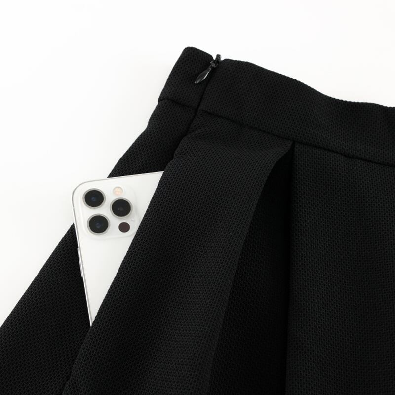 [MOERBEN Series] ★Skirt★ Bottoms High Waist Black Black Simple Date Commuting OL