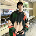 Load image into Gallery viewer, [Tetsusho Series] ★Sweater★ 2color Knit Tops Unisex Men's Hat Stylish Large Size
