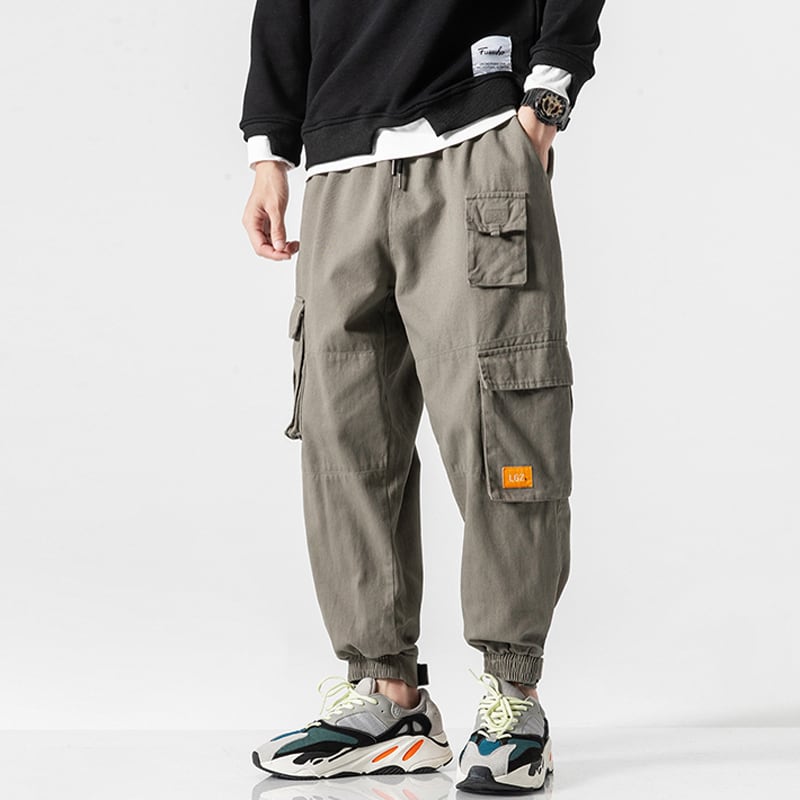 [BIGEMAN Series] ★Casual Pants★ 2color, 9/4 length bottoms, trousers, unisex, men's, large size, spring clothes, easy to match