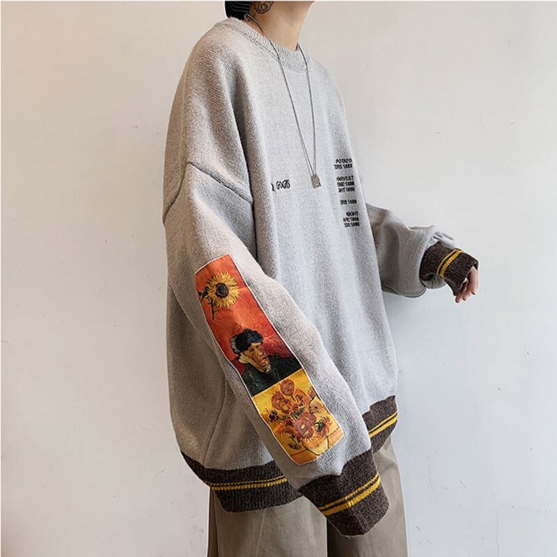 [Meiriyo Series] ★Sweater★ 3color Knit Tops Unisex Men's Beige Black Gray