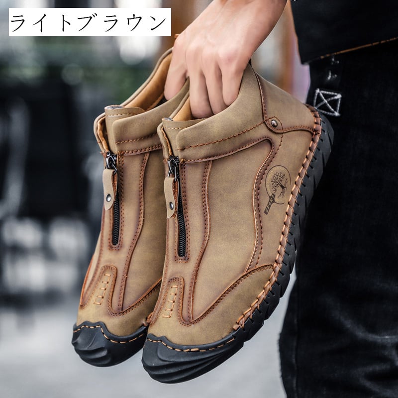 [Tile Series]★Shoes★ Winter 4color Men's Fleece lining type selection Shoes Size 38-46 Black Brown Light Brown Green