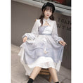 Load image into Gallery viewer, [Dust, smoke, clouds, dreams --- Beautiful Lantern Series] ★Chinese-style set★ One-piece dress + outerwear Chinese clothing Hanfu one-piece dress Original Cute
