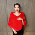 Load image into Gallery viewer, [Doufu Series]★Shawl★ All 4 colors White Red Gray Coming-of-age ceremony dress One piece Bolero Invitation shawl Elegant
