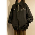 Load image into Gallery viewer, [NANSHI Series]★Jacket★ 2color outerwear unisex men's black red ML XL 2XL
