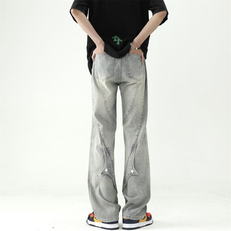 [PPG Series]★Trousers★ Denim pants 2color Unisex Men's ML XL 2XL Spring/Autumn Slimming fit