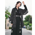 Load image into Gallery viewer, [Old Monster --- Rabbit Series] ★China style happi coat★ Tops Chiffon Thin Black Black Summer clothes Easy to match
