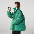 Load image into Gallery viewer, [Ushiomiomi Series] ★Winter Coat★ 2color Cotton Coat Unisex Men's Fashion Large Size Black Green
