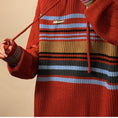 Load image into Gallery viewer, [NANSHI Series]★Parker★ 2color Knit Tops Knit Parka Unisex Men's Horizontal Striped Pattern
