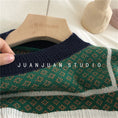 Load image into Gallery viewer, [Makimakiya Series] Super cute sweater, green, free size, round neck, long sleeves
