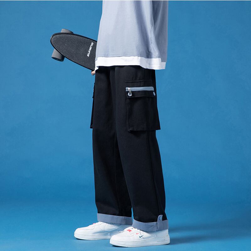 [BIGEMAN Series] ★Casual Pants★ 2color Quarter-length Bottoms Pants Unisex Men's Large Size Color Scheme Fashion