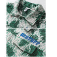 Load image into Gallery viewer, [GPstudio Series]★Jacket★ Outerwear Unisex Men's Floral Pattern Green Green Alphabet
