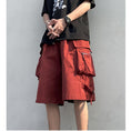 Load image into Gallery viewer, [PV Series] ★Shorts★ 2color Bottoms Casual Shorts Unisex Men's Black Red Easy to match
