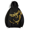 Load image into Gallery viewer, [Machiha clan series]★China style hoodie★ 2color black or white gold phoenix red phoenix embroidery stylish unique unisex men's
