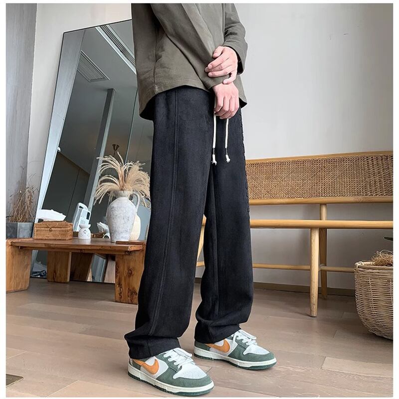 [CHAOMEICHEN Series] ★Casual Pants★ 3color Bottoms Trousers Unisex Men's Large Size Green Gray Black