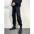 Load image into Gallery viewer, [CHENSHU Series] ★Casual Pants★ Bottoms Trousers Men's Simple Easy to Match Black
