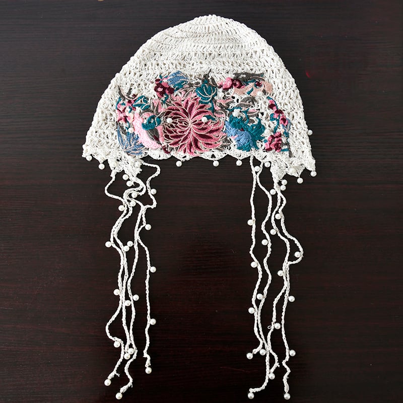 [Fish Series]★Hat★ 4color Hat Knitted Women's Retro Elegant Fringe Unique