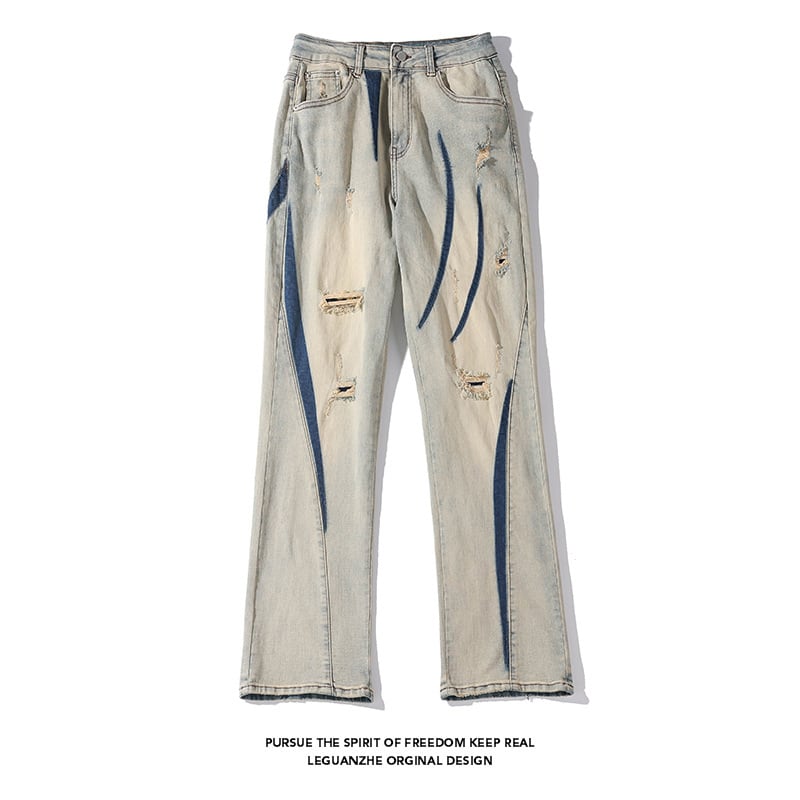 [BIGEMAN Series]★Denim pants★Bottoms, pants, unisex, men's, large size, fashion design