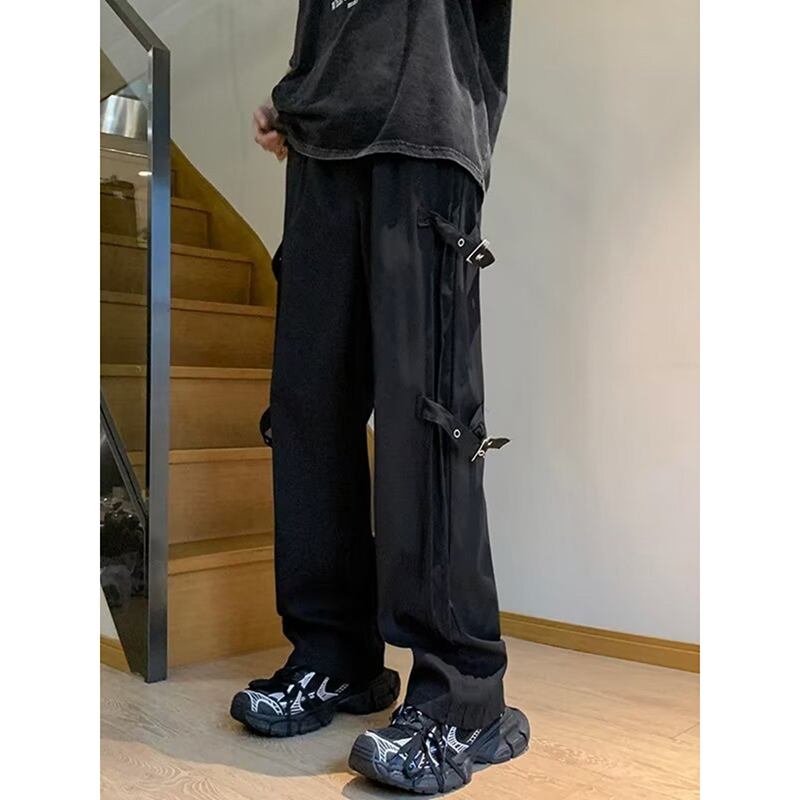 [CHAOMEICHEN Series] ★Casual Pants★ 2color Bottoms Trousers Unisex Men's Black Green