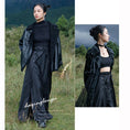 Load image into Gallery viewer, [Big Blue Dragon Series]★China style trousers★Bottoms Gaucho pants Loose Casual Black Black
