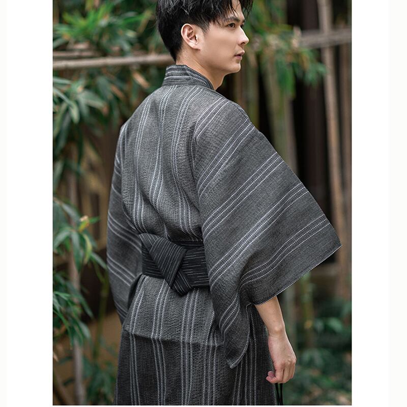 [TEKU Series]★Setup★ 2color Yukata + Obi Unisex Men's Fireworks Festival Festival Men's Set Yukata Dark Blue Gray