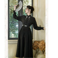 Load image into Gallery viewer, [Treasure Island Series]★Chinese style dress★ Long length Hanfu dress Chinese style Black Black
