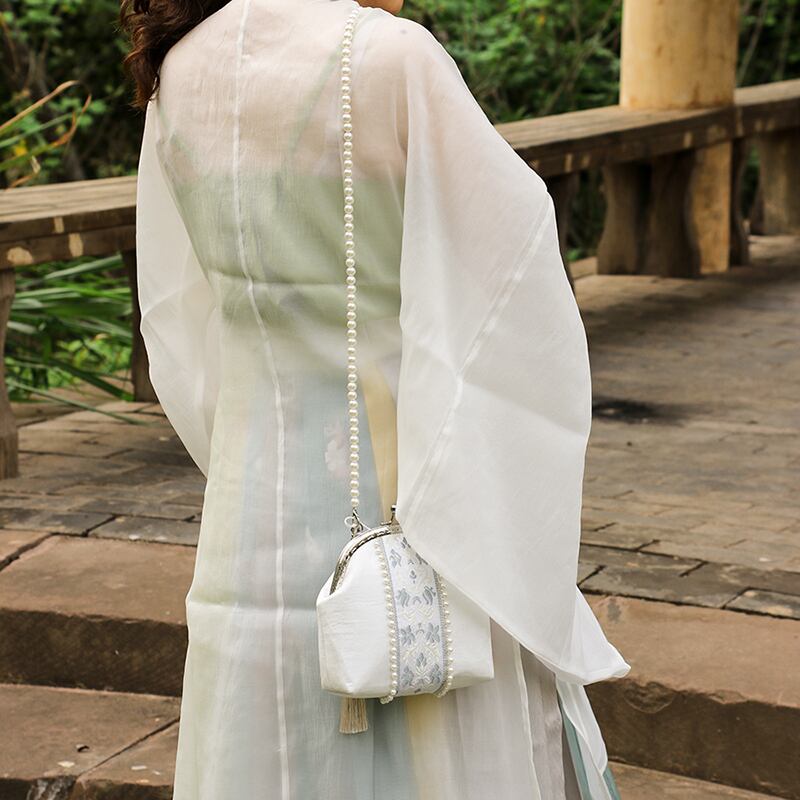 [SHULI series]★China style bag★ 3color shoulder bag handheld white green light yellow