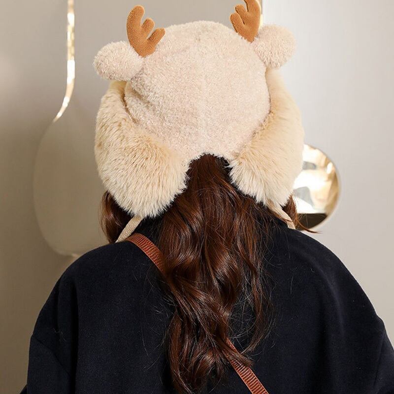 [YISHAN Series] ★ Hat ★ 6 colors selectable Cap Fluffy Deer antler Christmas New Year Thick Warm Cute